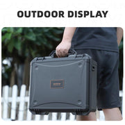 For DJI Mavic 4 Pro Sunnylife Safety Carrying Case Hard Travel Case Large Capacity Water-resistant Shock-proof Box(Black)