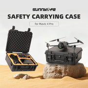 For DJI Mavic 4 Pro Sunnylife Safety Carrying Case Hard Travel Case Large Capacity Water-resistant Shock-proof Box(Black)