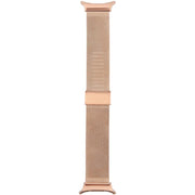 For Samsung Galaxy Watch Ultra 47mm Milanese Integrated Buckle Metal Watch Band(Rose Gold)