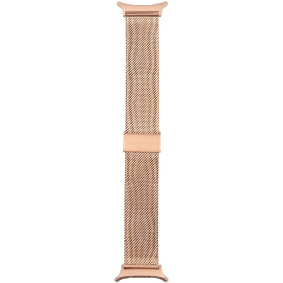 For Samsung Galaxy Watch Ultra 47mm Milanese Integrated Buckle Metal Watch Band(Rose Gold)