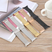 For Samsung Galaxy Watch Ultra 47mm Milanese Integrated Buckle Metal Watch Band(Rose Gold)