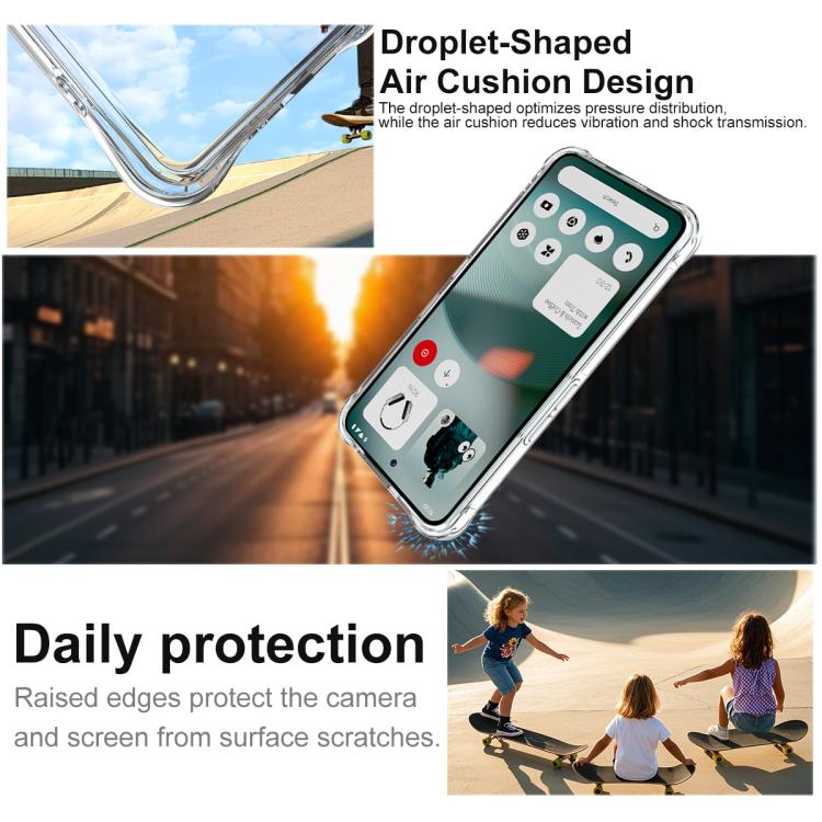 For Nothing Phone 3 imak Shockproof Airbag TPU Phone Case(Transparent) - free shipping - PMC Jewellery - Order now!