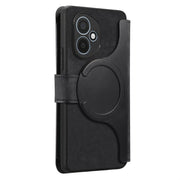 For Honor 400 Global 156.5mm CaseNeo MagSafe RFID Anti-theft Zipper Wallet Retro Leather Phone Case(Black)