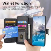 For Honor 400 Global 156.5mm CaseNeo MagSafe RFID Anti-theft Zipper Wallet Retro Leather Phone Case(Black)