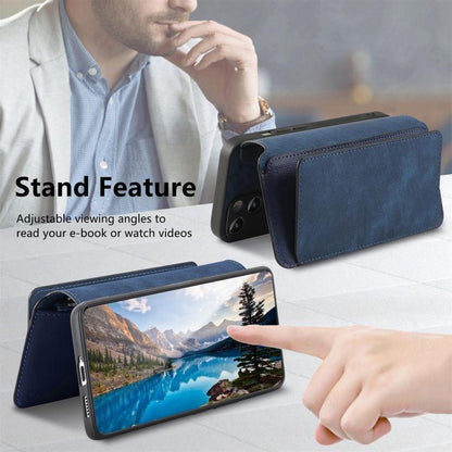 For Honor 400 Global 156.5mm CaseNeo MagSafe RFID Anti-theft Zipper Wallet Retro Leather Phone Case(Blue) - free shipping - PMC Jewellery - Order now!