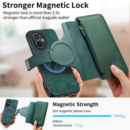For Honor 400 Global 156.5mm CaseNeo MagSafe RFID Anti-theft Zipper Wallet Retro Leather Phone Case(Green) - free shipping - PMC Jewellery - Order now!
