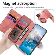 For Honor 400 Global 156.5mm CaseNeo MagSafe RFID Anti-theft Zipper Wallet Retro Leather Phone Case(Pink)