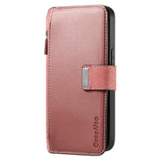 For Honor 400 Global 156.5mm CaseNeo MagSafe RFID Anti-theft Zipper Wallet Retro Leather Phone Case(Pink)
