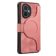 For Honor 400 Global 156.5mm CaseNeo MagSafe RFID Anti-theft Zipper Wallet Retro Leather Phone Case(Pink)