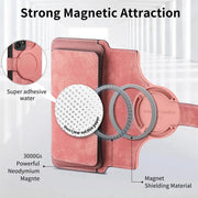 For Honor 400 Global 156.5mm CaseNeo MagSafe RFID Anti-theft Zipper Wallet Retro Leather Phone Case(Pink)