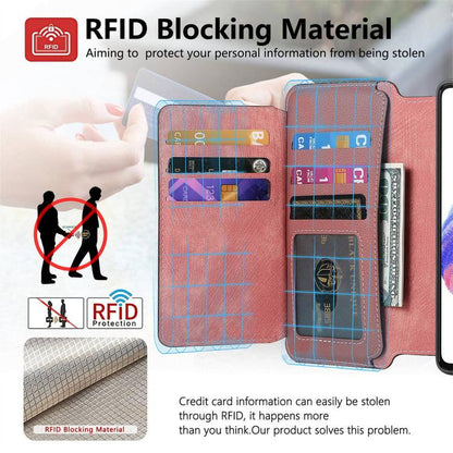 For Honor 400 Global 156.5mm CaseNeo MagSafe RFID Anti-theft Zipper Wallet Retro Leather Phone Case(Pink) - free shipping - PMC Jewellery - Order now!