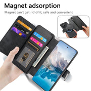 For Honor 400 Pro Global 160.8mm CaseNeo MagSafe RFID Anti-theft Zipper Wallet Retro Leather Phone Case(Black)