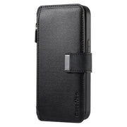 For Honor 400 Pro Global 160.8mm CaseNeo MagSafe RFID Anti-theft Zipper Wallet Retro Leather Phone Case(Black)