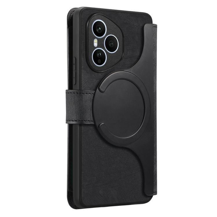 For Honor 400 Pro Global 160.8mm CaseNeo MagSafe RFID Anti-theft Zipper Wallet Retro Leather Phone Case(Black) - free shipping - PMC TechLife - Order now!