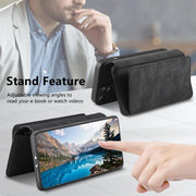 For Honor 400 Pro Global 160.8mm CaseNeo MagSafe RFID Anti-theft Zipper Wallet Retro Leather Phone Case(Black)