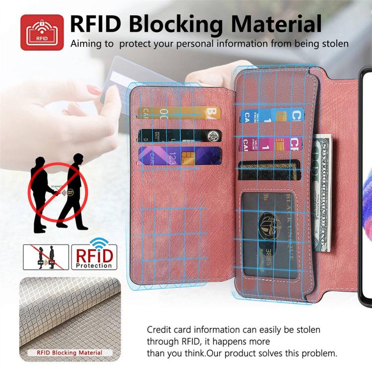 For Honor 400 Pro Global 160.8mm CaseNeo MagSafe RFID Anti-theft Zipper Wallet Retro Leather Phone Case(Pink) - free shipping - PMC TechLife - Order now!