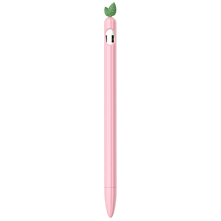 For Apple Pencil 1 Contrasting Color Mint Leaf Silicone Non-slip Protective Cover(Pink) - Pencil Accessories by PMC Jewellery | Online Shopping South Africa | PMC Jewellery | Buy Now Pay Later Mobicred