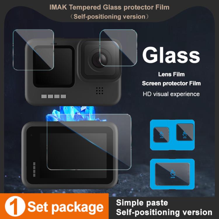 For GoPro HERO12 Black imak Tempered Glass Film with Camera Lens Film, Self-positioning Version