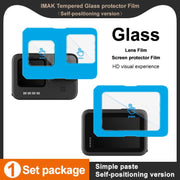 For GoPro HERO12 Black imak Tempered Glass Film with Camera Lens Film, Self-positioning Version