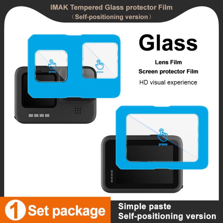For GoPro HERO12 Black imak Tempered Glass Film with Camera Lens Film, Self-positioning Version