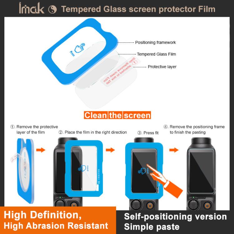 For GoPro HERO12 Black imak Tempered Glass Film with Camera Lens Film, Self-positioning Version - free shipping - PMC TechLife - Order now!