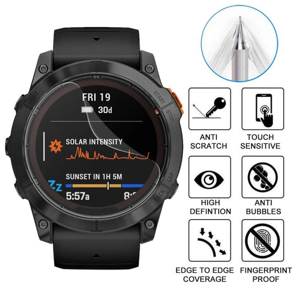 For Garmin Fenix 7X Pro 5pcs xDfind Soft Hydrogel Film Full Cover Front Protector