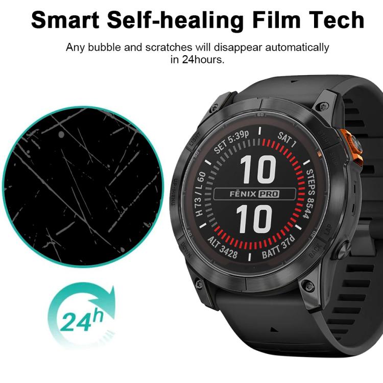 For Garmin Fenix 7X Pro 5pcs xDfind Soft Hydrogel Film Full Cover Front Protector