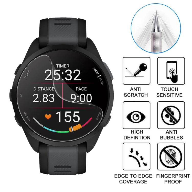 For Garmin Forerunner 165 5pcs xDfind Soft Hydrogel Film Full Cover Front Protector