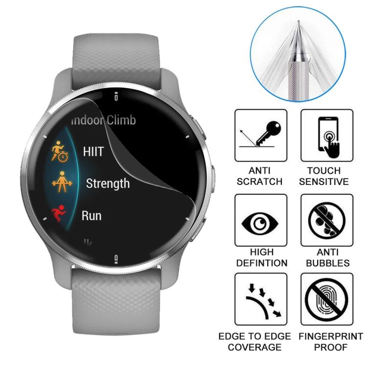 For Garmin Venu 2 Plus 5pcs xDfind Soft Hydrogel Film Full Cover Front Protector