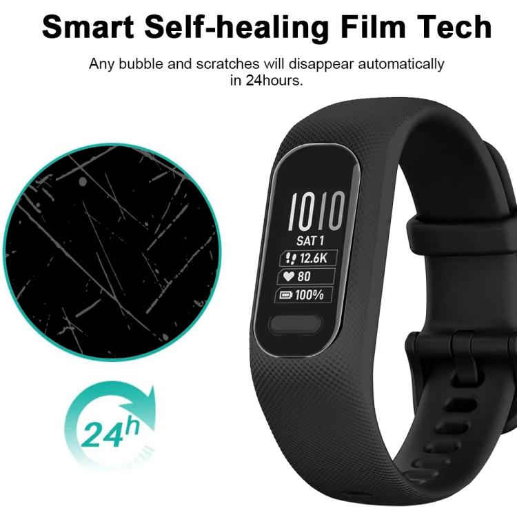 For Garmin vivosmart 5 5pcs xDfind Soft Hydrogel Film Full Cover Front Protector