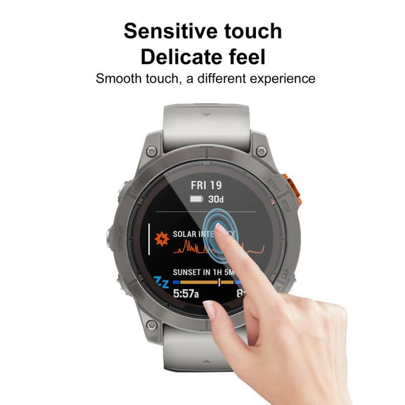 For Garmin Fenix 7 Pro 2pcs xDfind Curved 3D Composite Material Soft Film Screen Protector