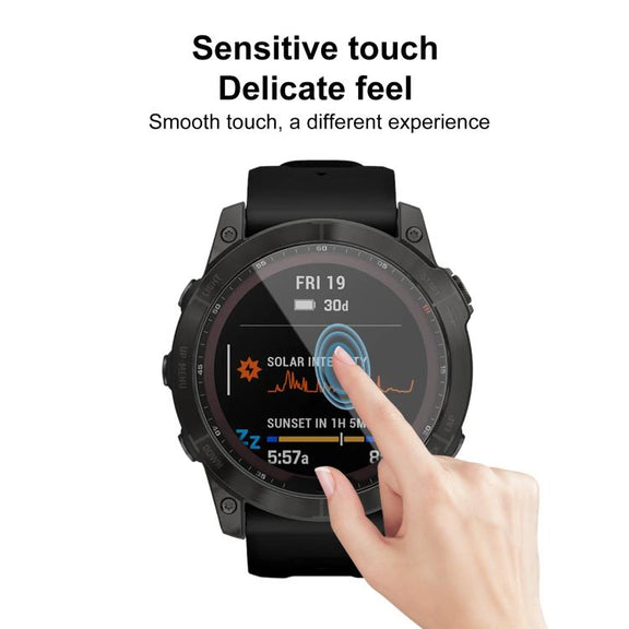 For Garmin Fenix 7X 2pcs xDfind Curved 3D Composite Material Soft Film Screen Protector