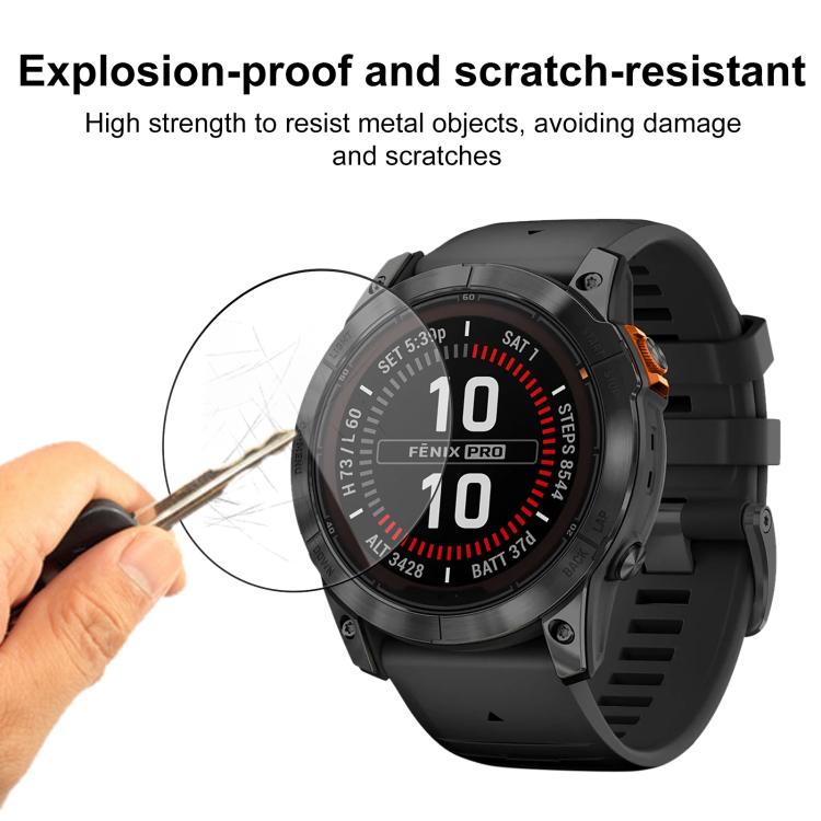 For Garmin Fenix 7X Pro 2pcs xDfind Curved 3D Composite Material Soft Film Screen Protector