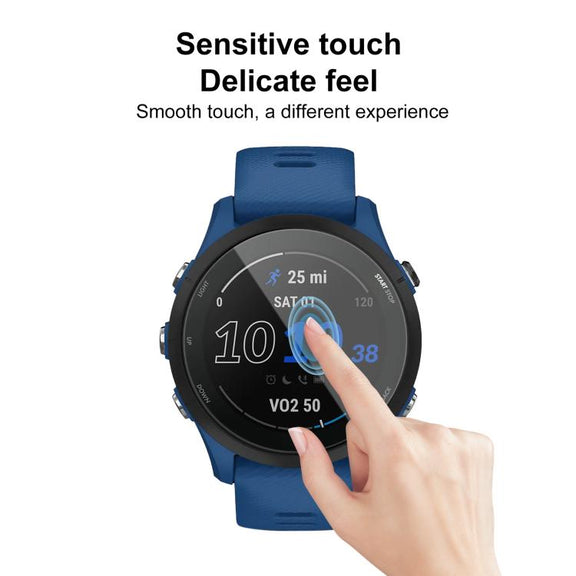 For Garmin Forerunner 255 2pcs xDfind Curved 3D Composite Material Soft Film Screen Protector