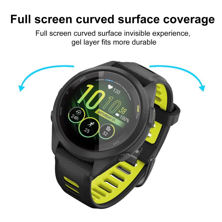 For Garmin Forerunner 265S 42mm 2pcs xDfind Curved 3D Composite Material Soft Film Screen Protector