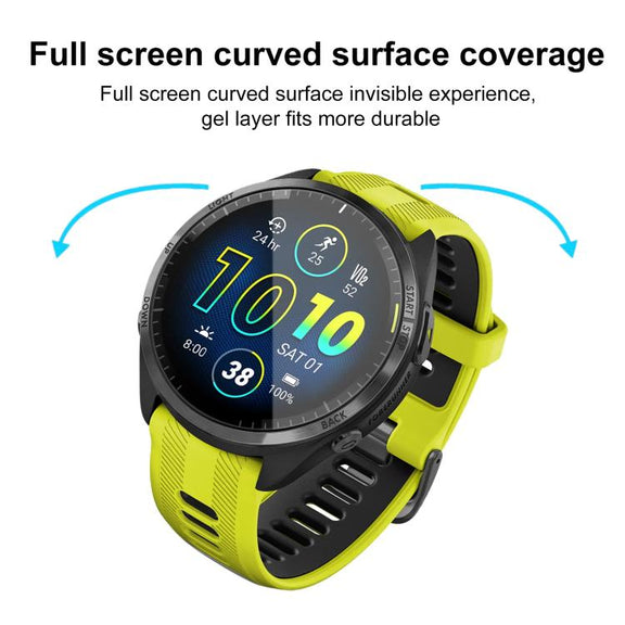 For Garmin Forerunner 965 2pcs xDfind Curved 3D Composite Material Soft Film Screen Protector