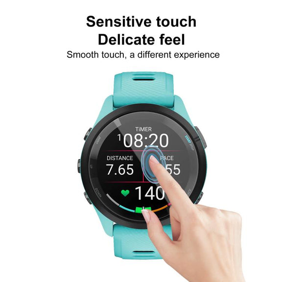 For Garmin Forerunner 265 44mm 2pcs xDfind Curved 3D Composite Material Soft Film Screen Protector