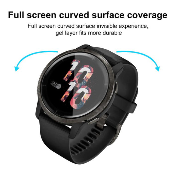 For Garmin Venu 2 2pcs xDfind Curved 3D Composite Material Soft Film Screen Protector