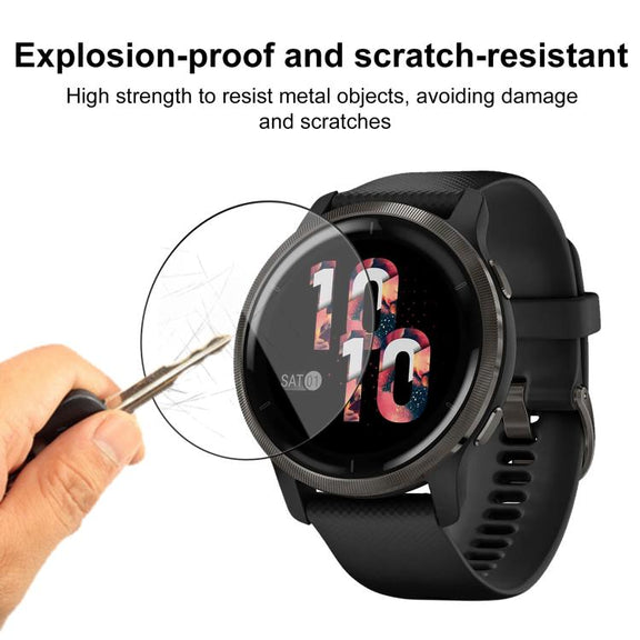 For Garmin Venu 2 2pcs xDfind Curved 3D Composite Material Soft Film Screen Protector