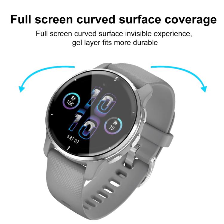 For Garmin Venu 2 Plus 2pcs xDfind Curved 3D Composite Material Soft Film Screen Protector