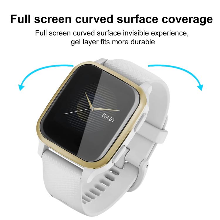 For Garmin Venu SQ 2pcs xDfind Curved 3D Composite Material Soft Film Screen Protector
