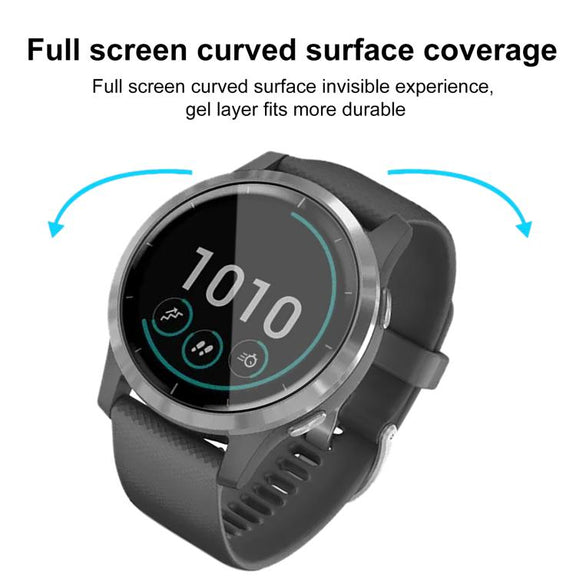 For Garmin Vivoactive 4 2pcs xDfind Curved 3D Composite Material Soft Film Screen Protector