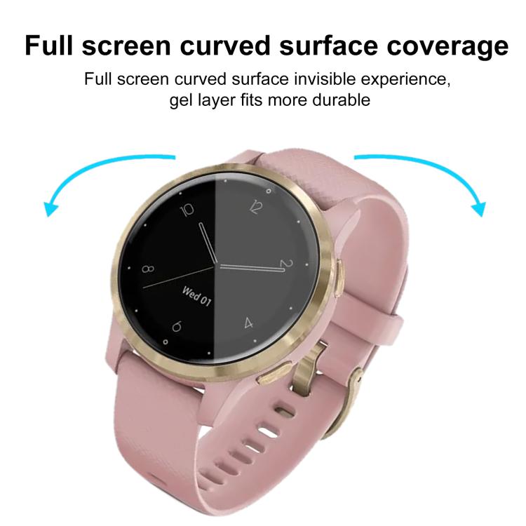For Garmin Vivoactive 4S 2pcs xDfind Curved 3D Composite Material Soft Film Screen Protector - free shipping - PMC TechLife - Order now!
