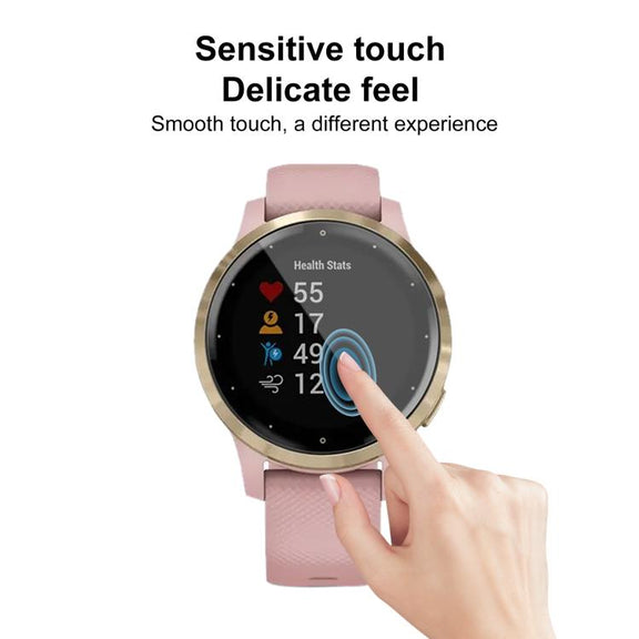 For Garmin Vivoactive 4S 2pcs xDfind Curved 3D Composite Material Soft Film Screen Protector