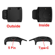 For Garmin Barklimiter Deluxe / Delta Deluxe Portable Dual Ports Pet Dog Bark Collar Tracker Charging Adapter(Black)