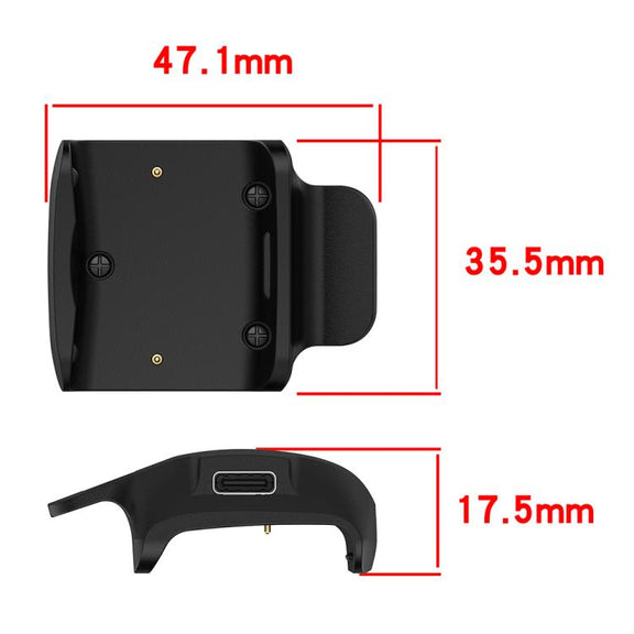 For Garmin Delta / Delta XC / Delta Upland Portable Dual Ports Pet Dog Bark Collar Tracker Charging Adapter(Black)