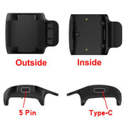 For Garmin Delta / Delta XC / Delta Upland Portable Dual Ports Pet Dog Bark Collar Tracker Charging Adapter(Black)