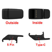 For Garmin PT10 / TB10 / TT15 Mini / T5 mini Portable Dual Ports Pet Dog Bark Collar Tracker Charging Adapter(Black)