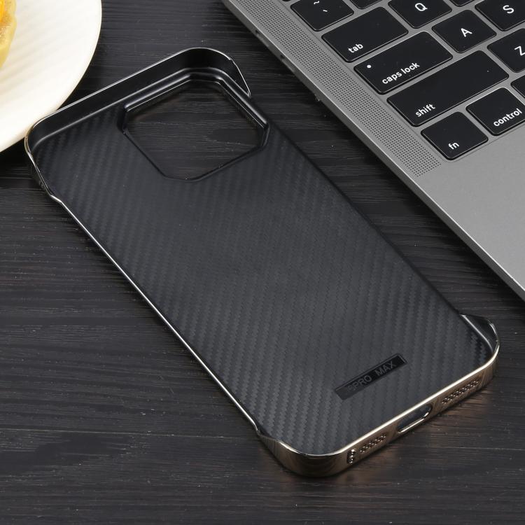For iPhone 16e Electroplating Frameless Frosted Anti-Glare PC MagSafe Phone Case(Desert Gold)