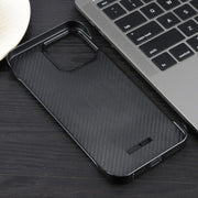 For iPhone 16e Electroplating Frameless Frosted Anti-Glare PC MagSafe Phone Case(Black)